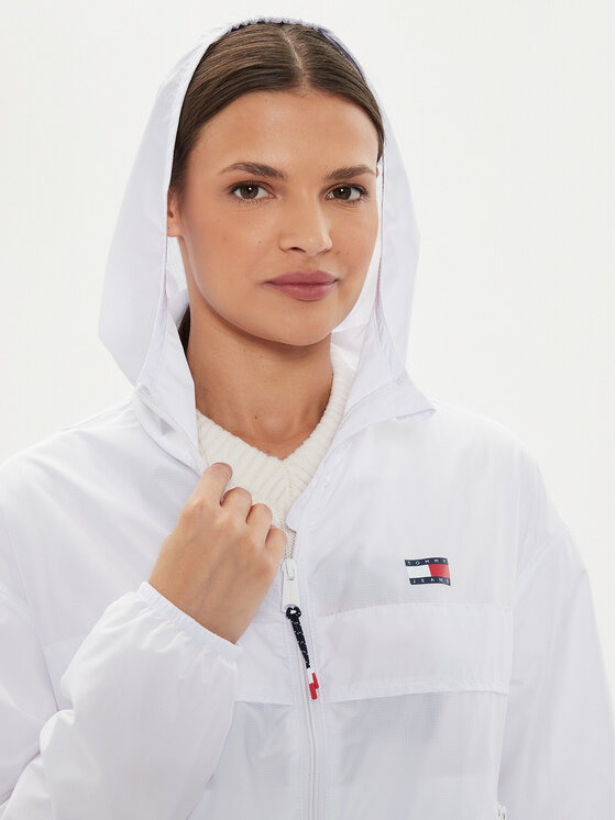 Tommy Jeans Tommy Jeans Ветровка Chicago DW0DW19302 Бял Regular Fit