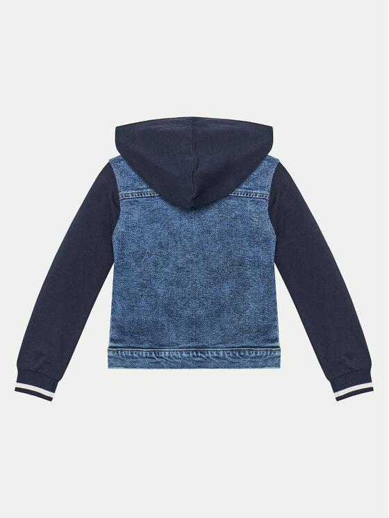 Guess Guess Džinsinė striukė N5GL00 D5NK0 Tamsiai mėlyna Regular Fit