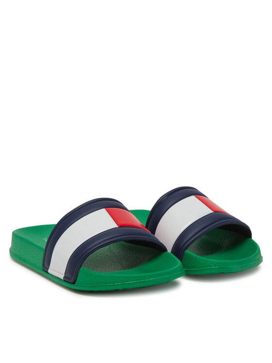 Tommy Hilfiger Tommy Hilfiger Шльопанці T3X0-33915-1172 Зелений