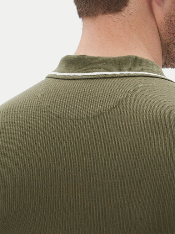 Lee Lee Polo Pique 112363855 Zielony Regular Fit