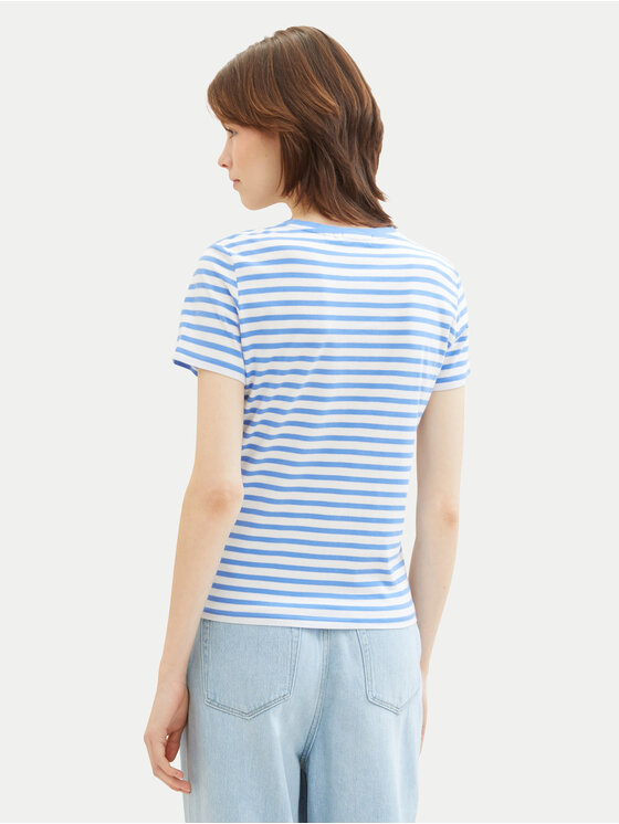 Tom Tailor Denim Tom Tailor Denim T-Shirt 1035867 Modrá Boxy Fit