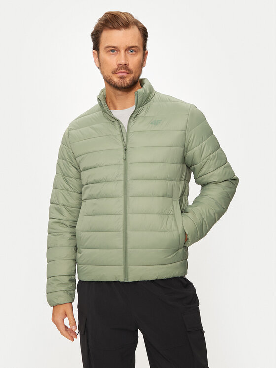 4F 4F Žieminė striukė 4FWAW24TDJAM483 Chaki Regular Fit