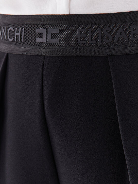 Elisabetta Franchi Elisabetta Franchi Kratke hlače iz tkanine SH-014-32E2-V200 Črna Regular Fit