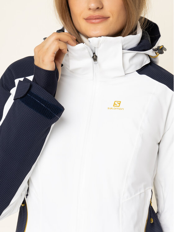 Salomon Salomon Smučarska jakna Brilliant LC1210100 Bela Regular Fit