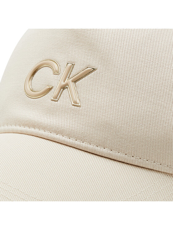 Calvin Klein Calvin Klein Czapka z daszkiem Re-Lock Inplay K60K609712 Beżowy
