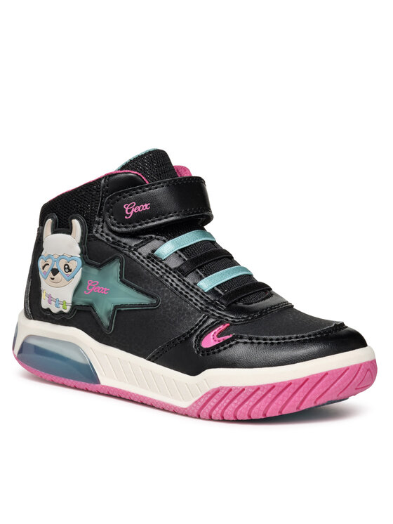 Geox Geox Tenisice J Inek Girl J36ASC 0CENF C9B4A M Crna