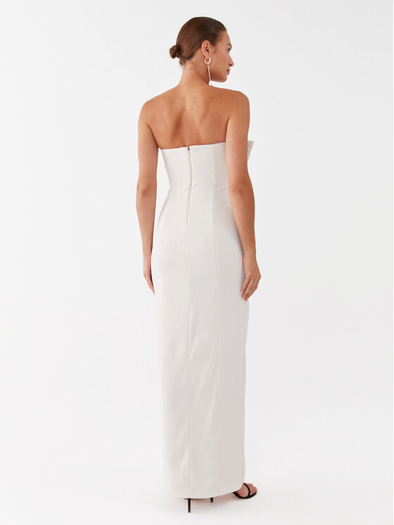 PINKO Pinko Abendkleid Tunnel Abito 101766 7624 Écru Regular Fit
