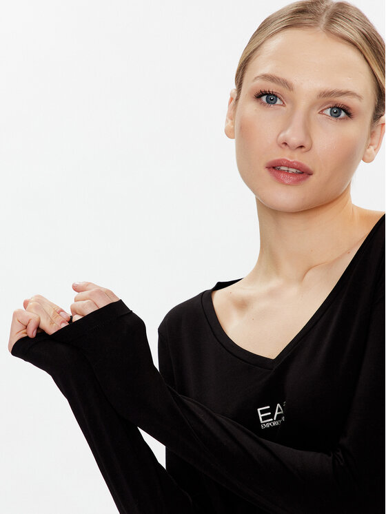 EA7 Emporio Armani EA7 Emporio Armani Majica 8NTT52 TJFKZ 0200 Crna Regular Fit