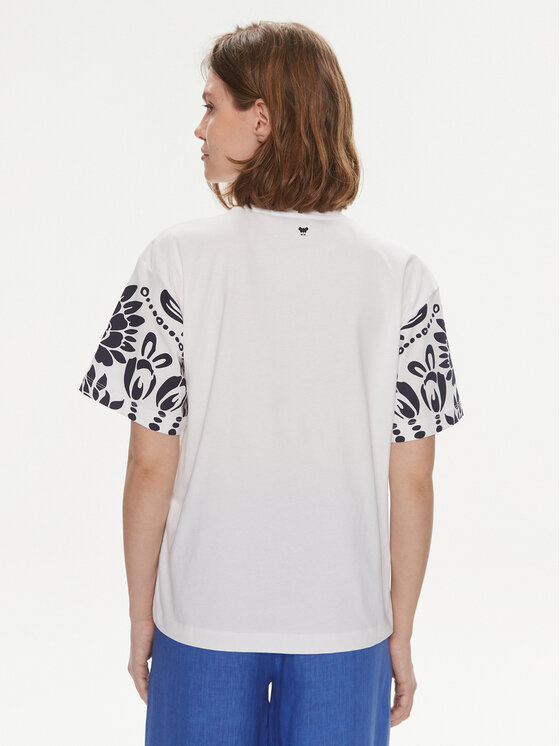 Weekend Max Mara Weekend Max Mara T-shirt Viterbo 2415971032 Bianco Loose Fit