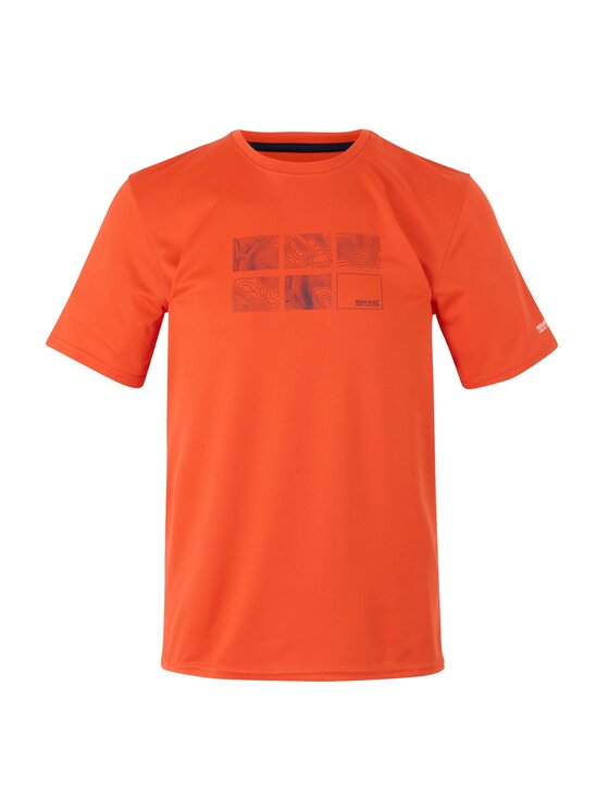 Regatta Regatta T-Shirt Fingal IX Pomarańczowy Short Fit
