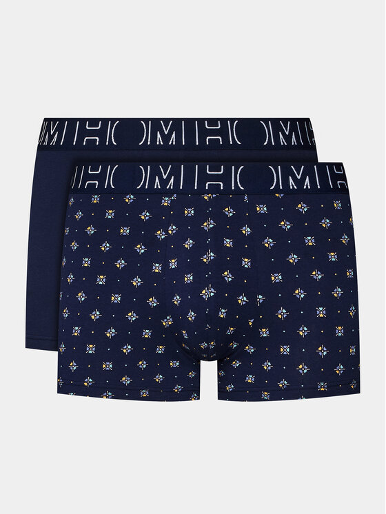 HOM HOM Set od 2 para bokserica 402809 Tamnoplava