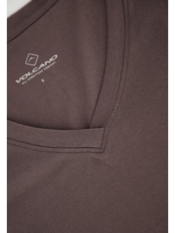 Volcano Volcano T-Shirt T-LEA Fioletowy Regular Fit