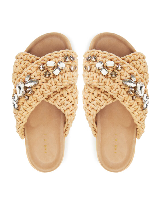 Inuikii Inuikii Ciabatte Woven Stones 70104-106 Beige