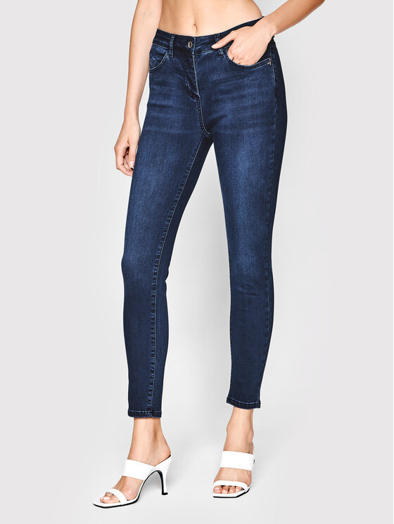 Patrizia Pepe Jeansy CP0509/D1HIB-C920 Granatowy Slim Fit