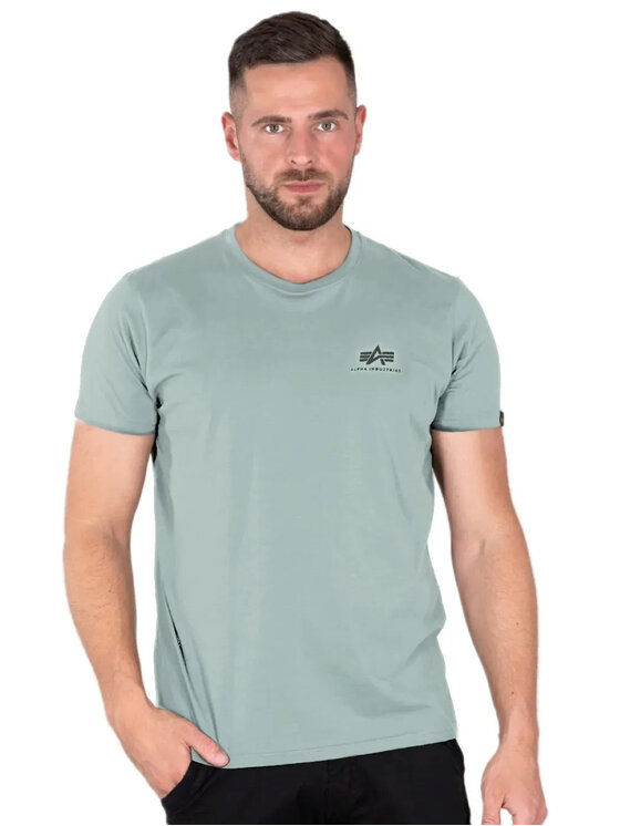 Alpha Industries Alpha Industries T-Shirt AI.188505-680-M Zielony Regular Fit