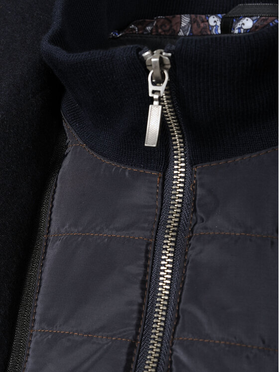 Evenemen Evenemen Płaszcz zimowy BRENO Granatowy Slim Fit