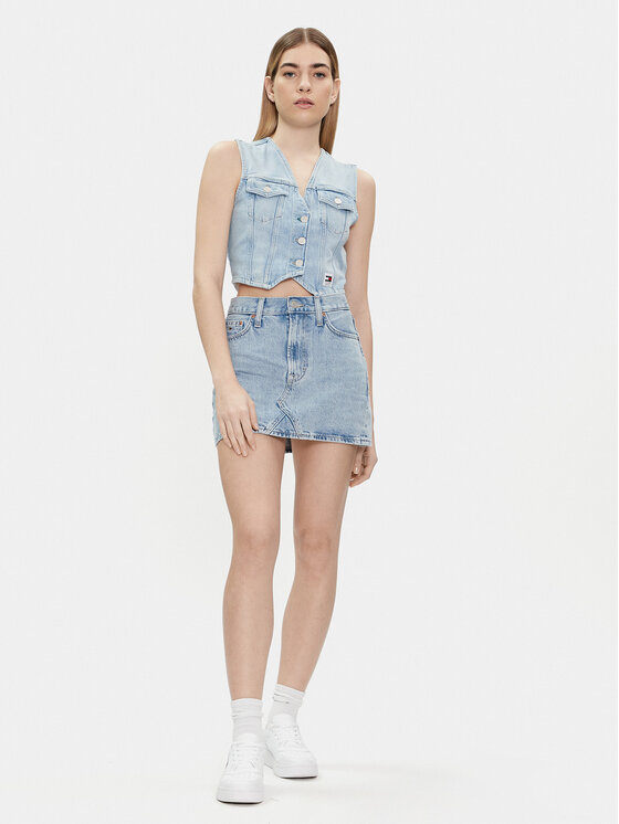 Tommy Jeans Tommy Jeans Mellény DW0DW17684 Kék Regular Fit