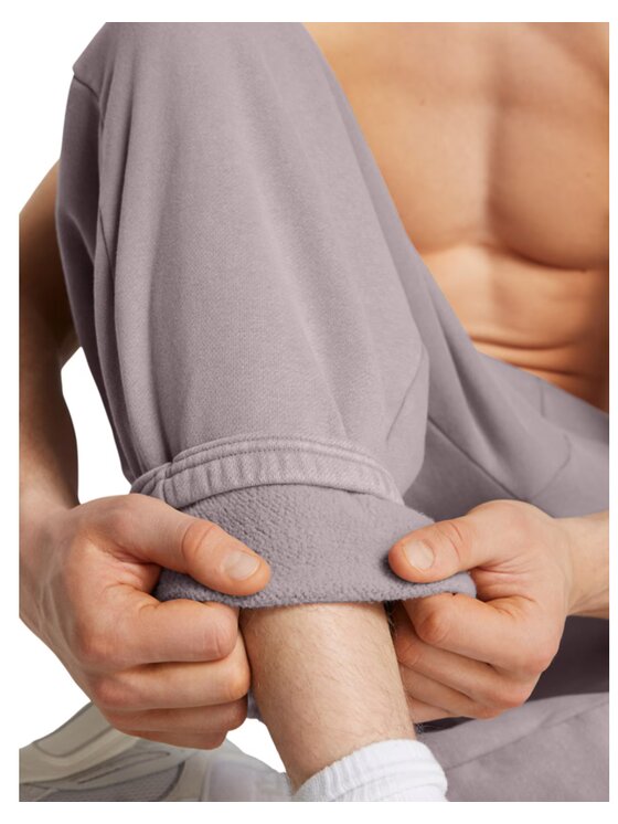 Under Armour Under Armour Spodnie dresowe Icon HWT Flece Beżowy Oversize
