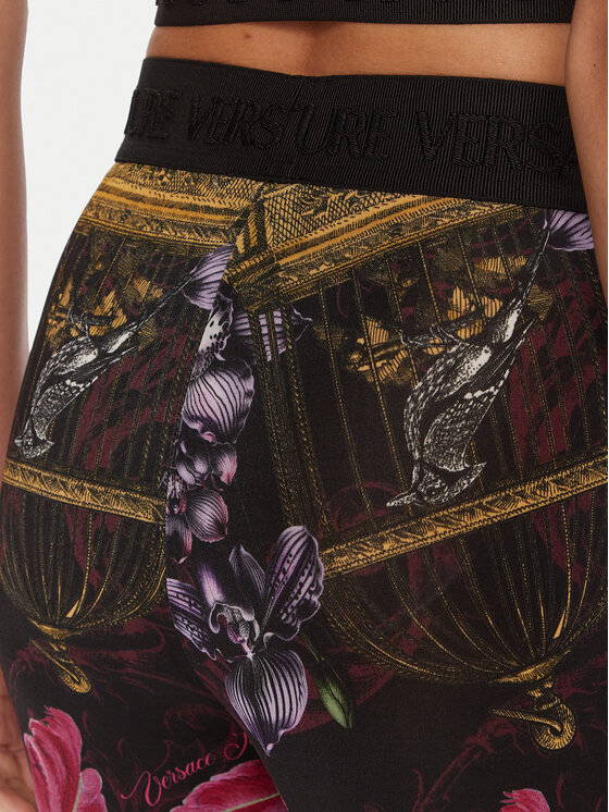 Versace Jeans Couture Versace Jeans Couture Legginsy 79HAC107 JS487 Kolorowy Flare Fit
