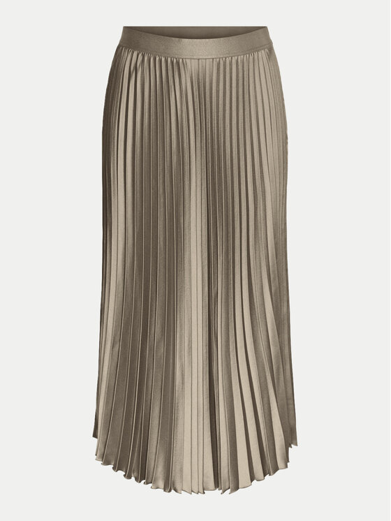 YAS YAS Plesirana suknja Celine 26032184 Bež Regular Fit