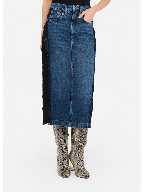 Liu Jo Liu Jo Gonna midi UF5217D029078940 Celeste Regular Fit