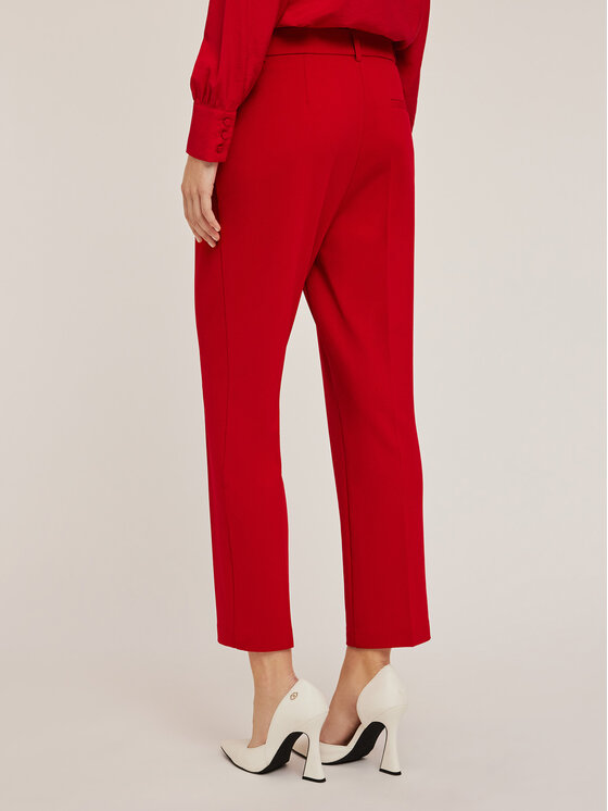 Motivi Motivi Pantaloni di tessuto P189Q003742N016 Rosso Regular Fit