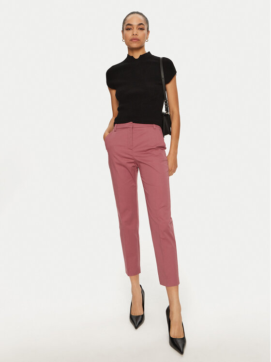 PINKO PINKO Spodnie materiałowe 100155 A1KH Różowy Regular Fit
