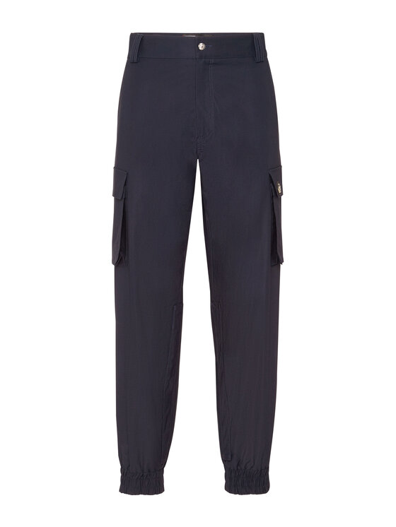 PHILIPP PLEIN PHILIPP PLEIN Spodnie cargo 24233 Granatowy Cargo Fit