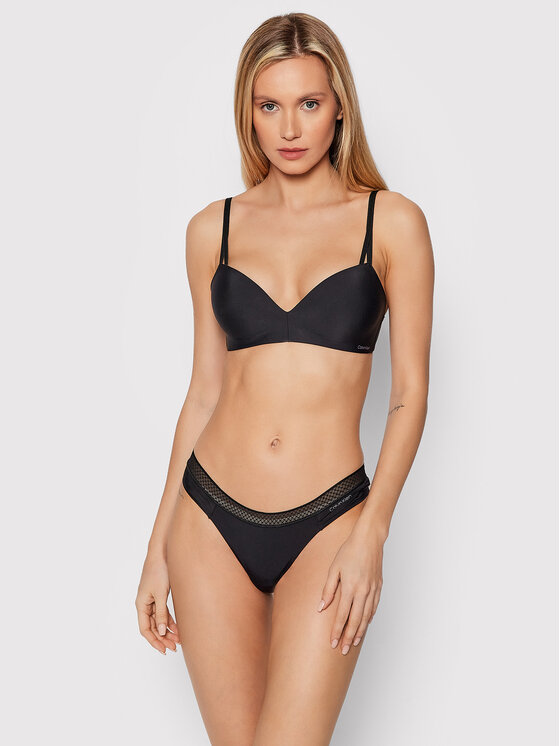 Calvin Klein Underwear Calvin Klein Underwear Nedrček brez kosti Seductive Comfort 000QF6017E Črna