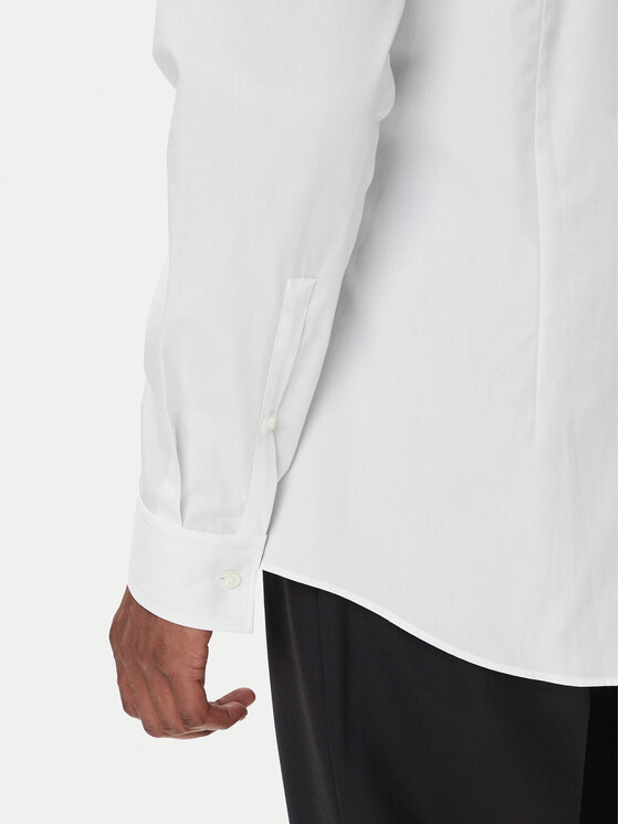 HUGO HUGO Marškiniai Koey 50549766 Balta Slim Fit