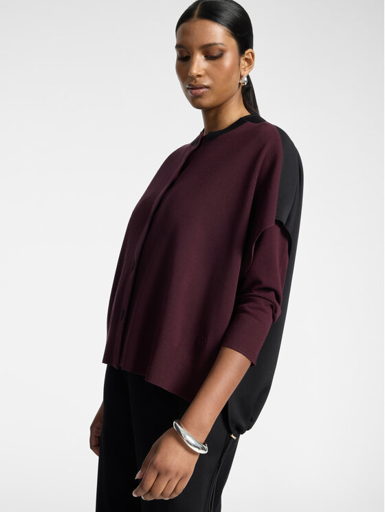 Elena Mirò Elena Mirò Sweter S613E003774N039 Bordowy Boxy Fit