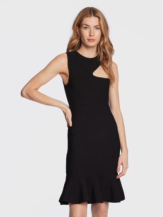 PINKO Pinko Koktejlové šaty Polonio 100428 A0LF Černá Slim Fit