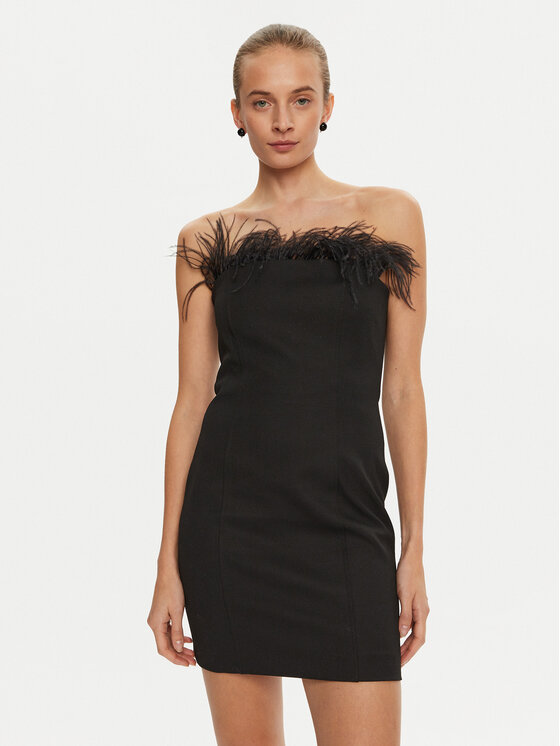 Marella Koktejlové šaty Lira 2423226072 Čierna Slim Fit