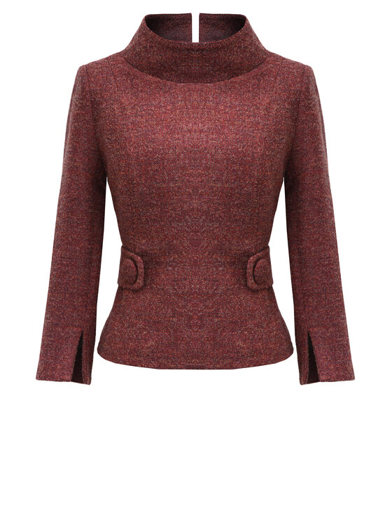 Kasia Zapała Kasia Zapała Marynarka Amal II Czerwony Slim Fit