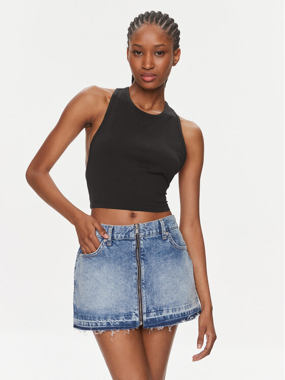 Calvin Klein Swimwear Calvin Klein Swimwear Τοπ KW0KW02481 Μαύρο Slim Fit