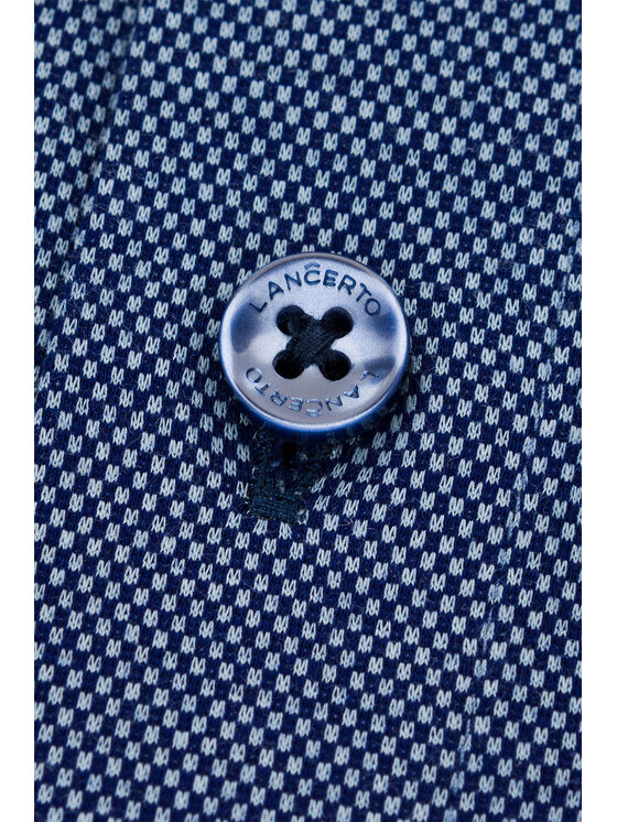 Lancerto Lancerto Koszula Ophelia KO073222000027 Granatowy Slim Fit