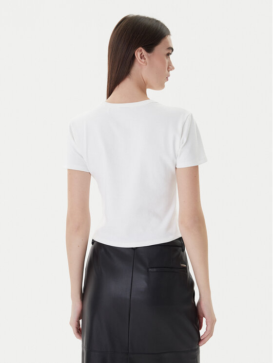 HUGO Hugo Majica Delanor 50512000 Bela Slim Fit