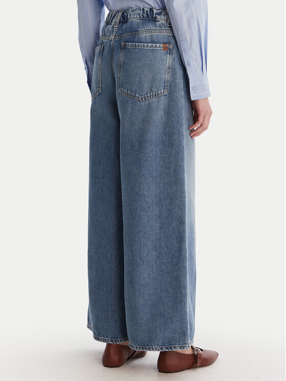 Weekend Max Mara Weekend Max Mara Traperice Abete 2615181101 Tamnoplava Wide Leg