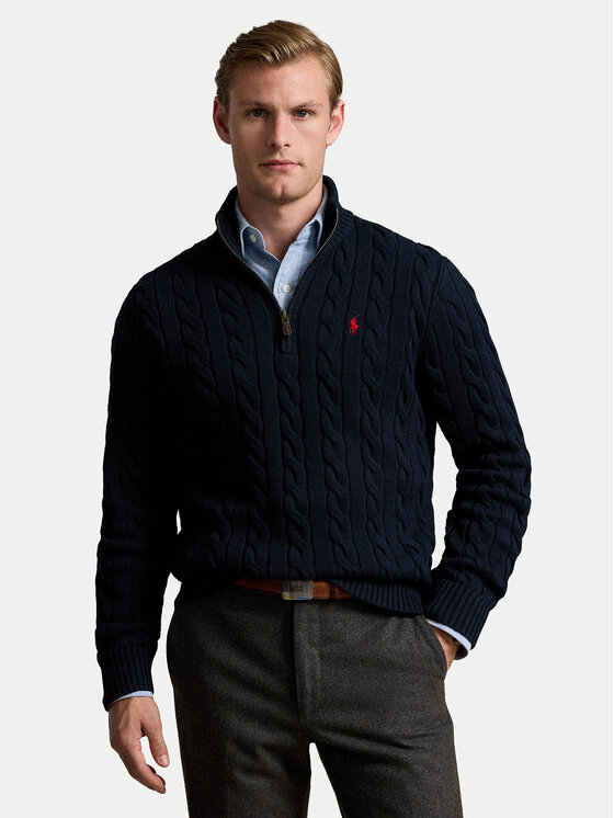 Polo Ralph Lauren Pulover 710810841001 Bleumarin Regular Fit