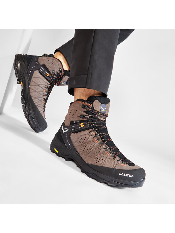 Salewa Salewa Παπούτσια πεζοπορίας Ms Alp Trainer 2 Mid Gtx GORE-TEX 61382-7512 Καφέ