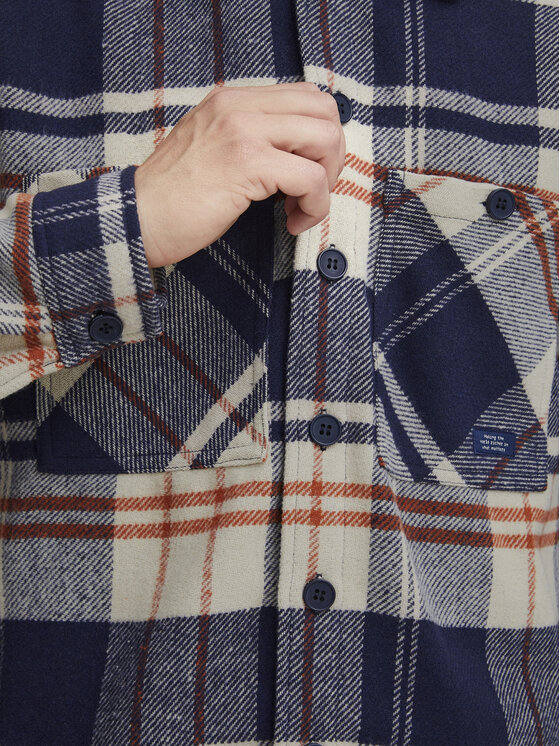 Blend Blend Сорочка 20715931 Cиній Regular Fit