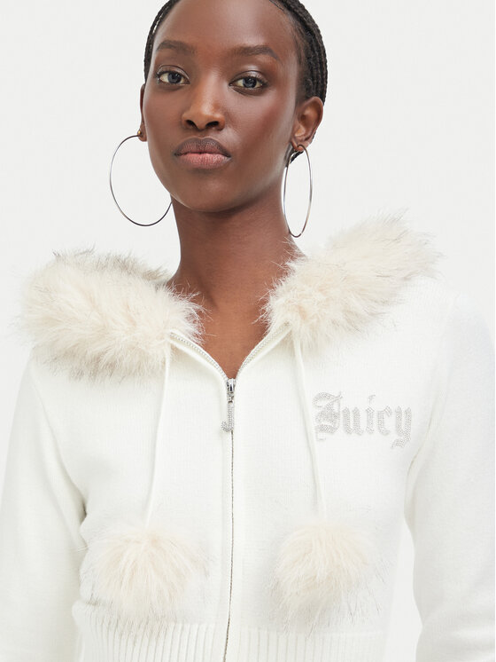 Juicy Couture Juicy Couture Кардиган JCWAS226309 Кремовий Regular Fit