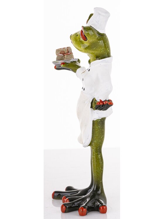 MIAhome MIAhome Figurka żabka FROGG z ciastkami w łapce Zielony