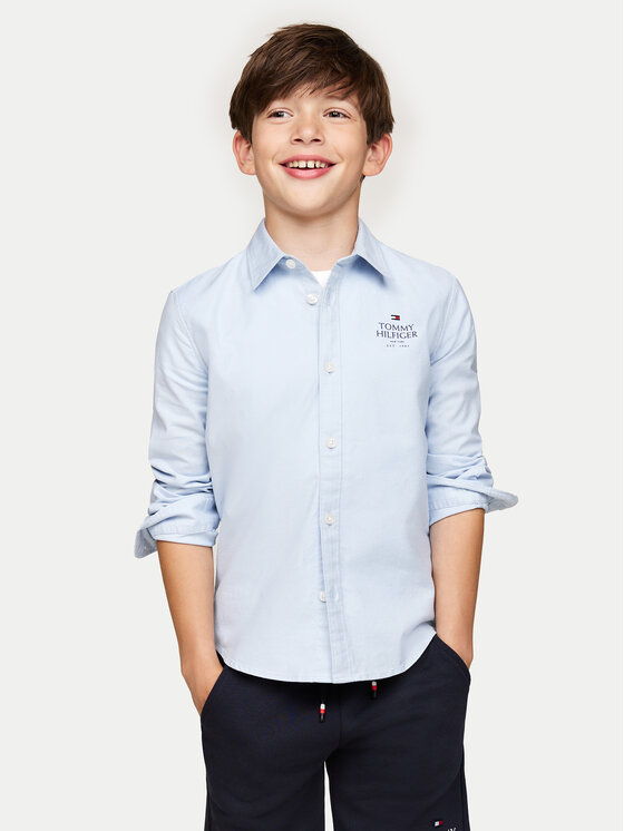 Tommy Hilfiger Tommy Hilfiger Camicia KB0KB09265 D Celeste Regular Fit
