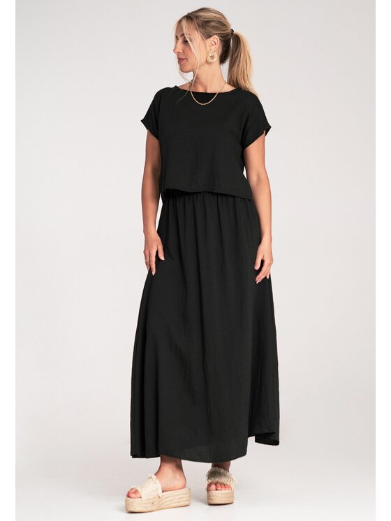 FIGL FIGL Sada halenka a sukně M1219 Černá Regular Fit
