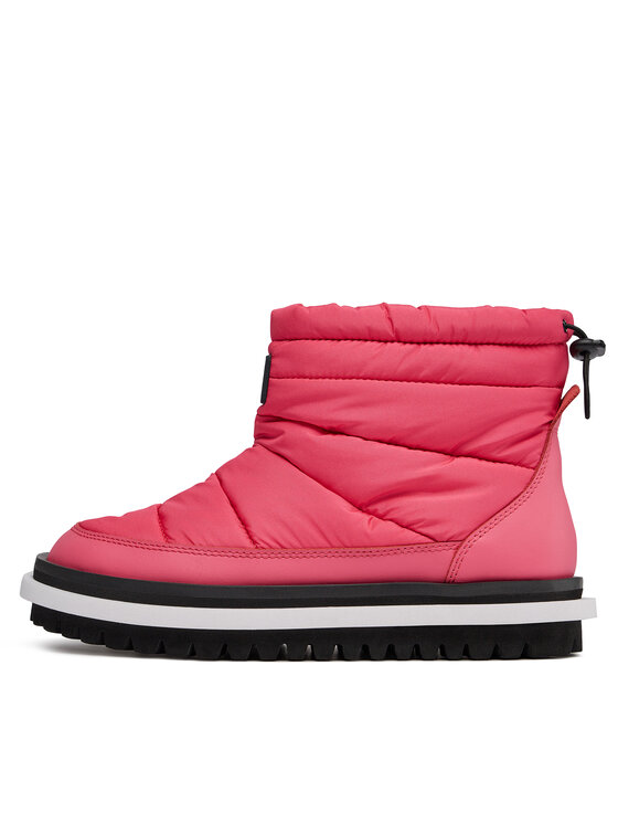 Tommy Jeans Tommy Jeans Ботильйони Tjw Padded Flat Boot EN0EN02292 Рожевий