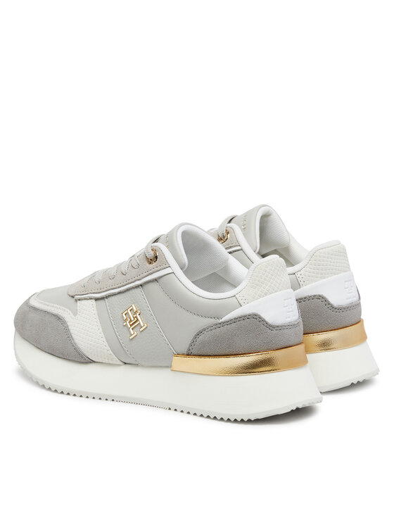 Tommy Hilfiger Tommy Hilfiger Sneakersy Th Fashion Runner FW0FW08475 Szary