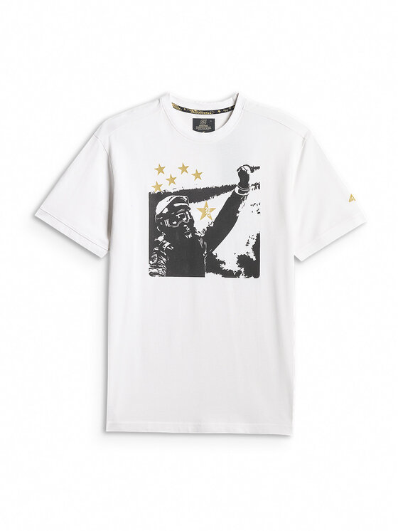 4F 4F T-Shirt MOTOSPORTS 2026 Biały Regular Fit