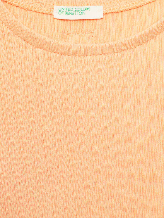 United Colors Of Benetton United Colors Of Benetton Komplet majica in kratke hlače 34F2AK004 Oranžna Regular Fit