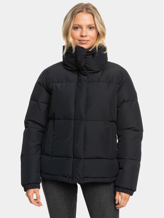 Daunenjacke Roxy, Größe M Schwarz Winter Rebel Jk Otlr ERJJK03556